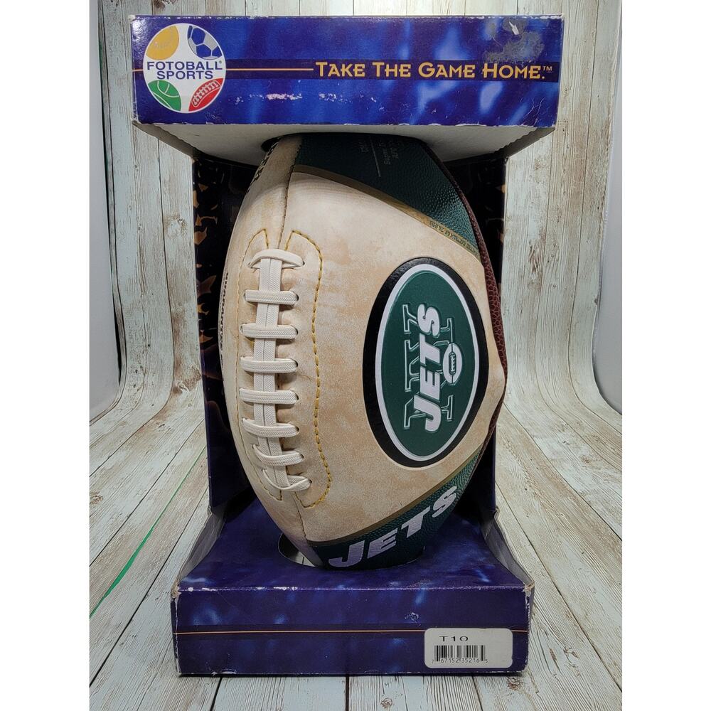 Vintage New York Jets Football Sports Take The Game Home Football Full Size Ball